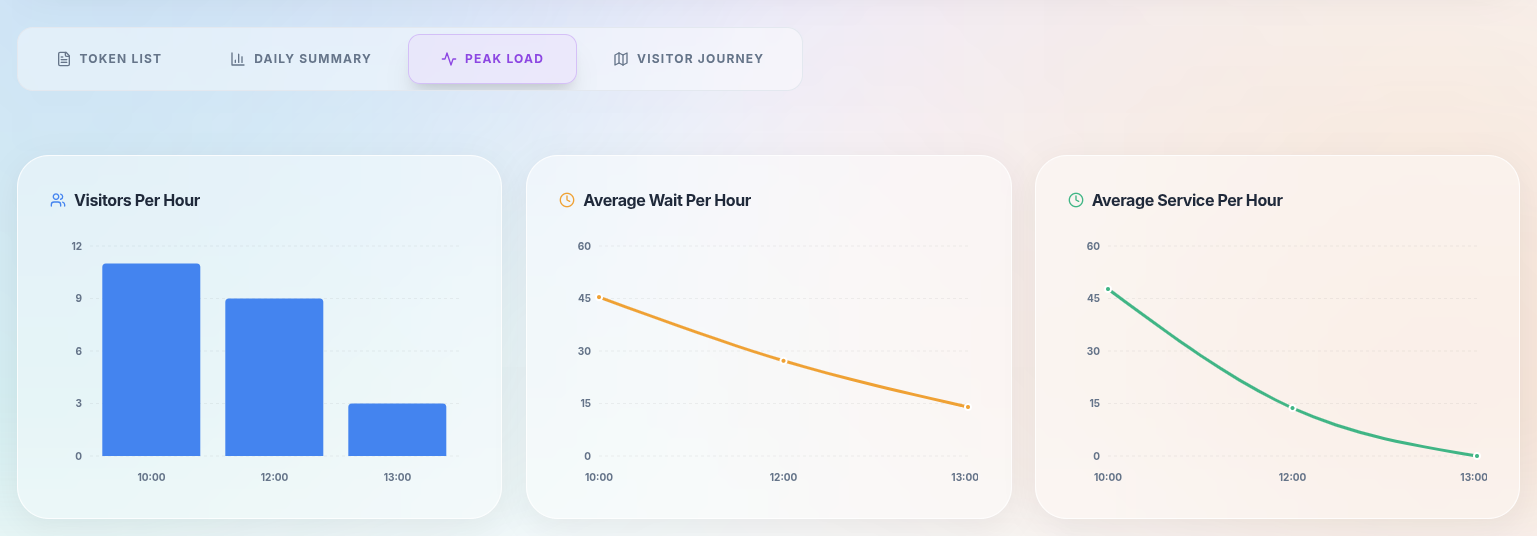 Peak Load & Visitor Flow Reports